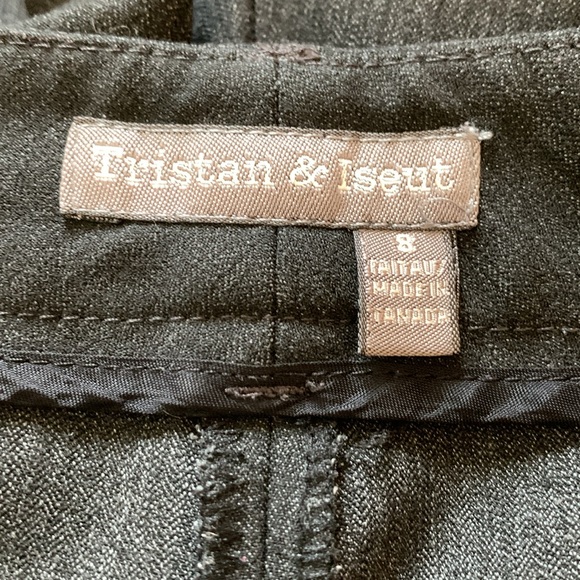 Tristan & Isuet Pleated Mid Rise Wide Leg Flare Dress Pants Size 8 - Picture 3 of 5